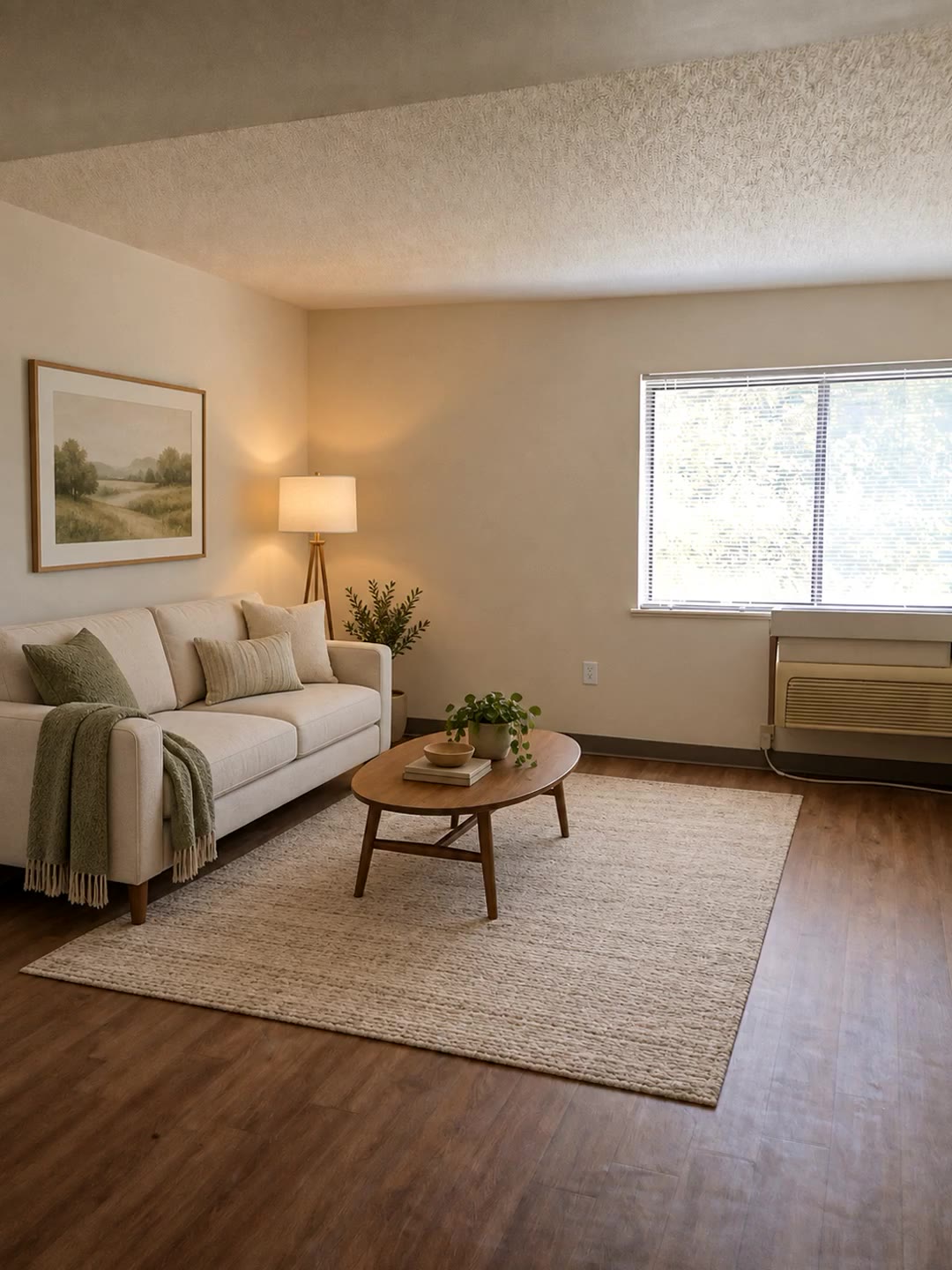 One Bedroom interior shown in the supplied unit preview